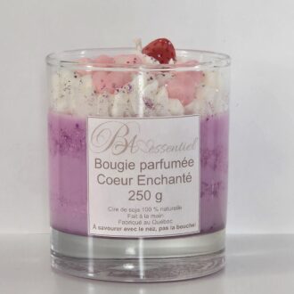Handmade candle - Coeur Enchanté